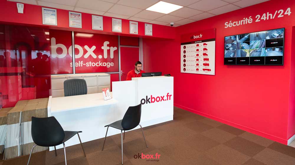 okbox accueil stockage garde meubles location bureaux le mans sud