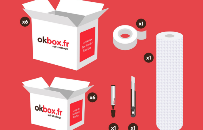 illustration du materiel mis en vente pour le stockage meuble