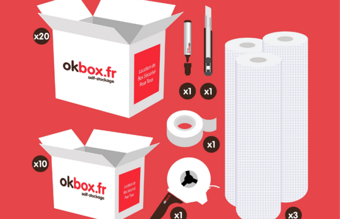 illustration du materiel mis en vente pour le stockage meuble