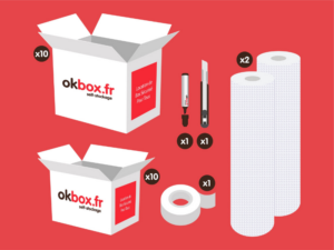 illustration du materiel mis en vente pour le stockage meuble