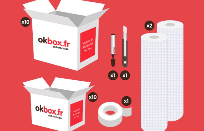 illustration du materiel mis en vente pour le stockage meuble