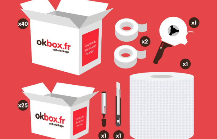 illustration du materiel mis en vente pour le stockage meuble