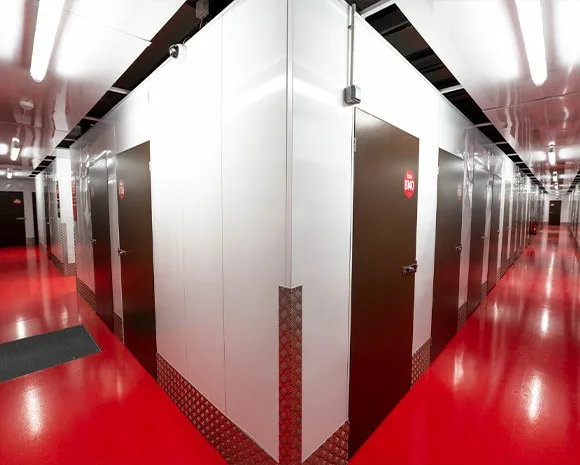 Photo des boxs de stockage a louer vu de l’interieur